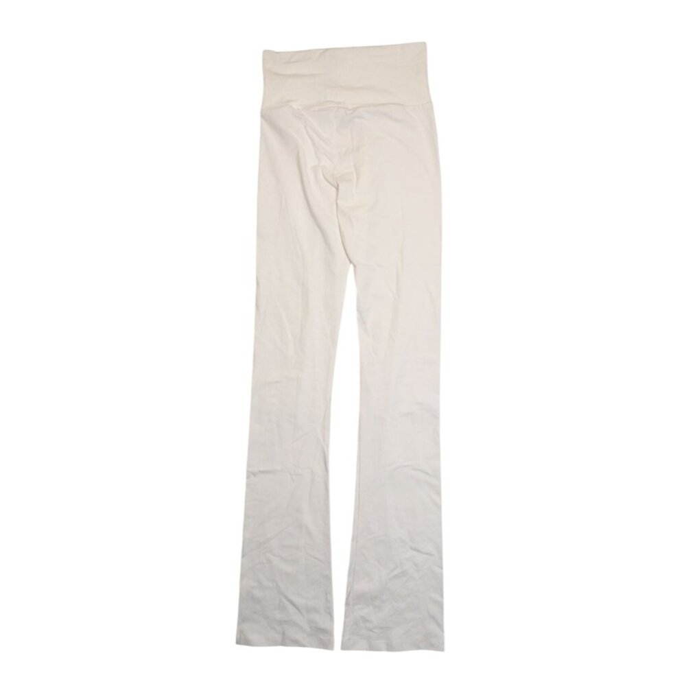 Los Angeles Apparel Stretch Fleece Winter Yoga Legging in Creme